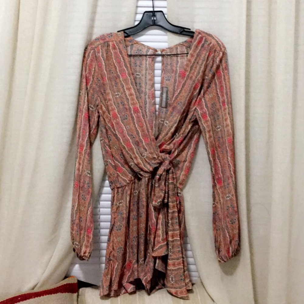 Long Sleeve Flowy Romper